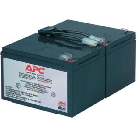 APC UPS Battery, Mfr. No. SMT1000, 12V DC, 11 Ah, Detachable Cable RBC6